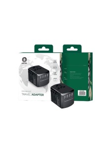Universal Travel Adapter ( 4 USB Port ) 5V 4.5A - Black