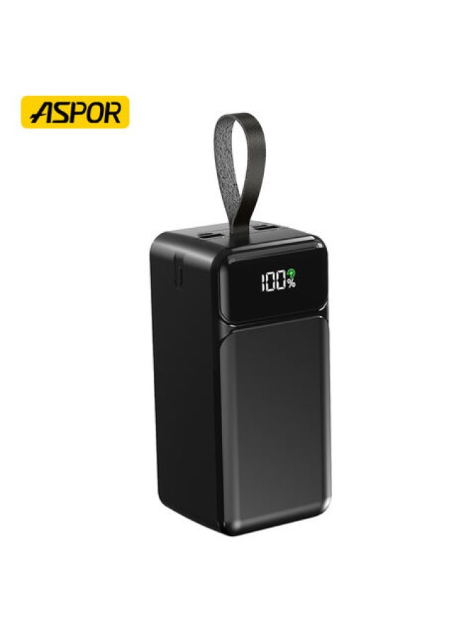 Aspor 30000mAh Fast Charging Power Bank with 3 Cables (6M)