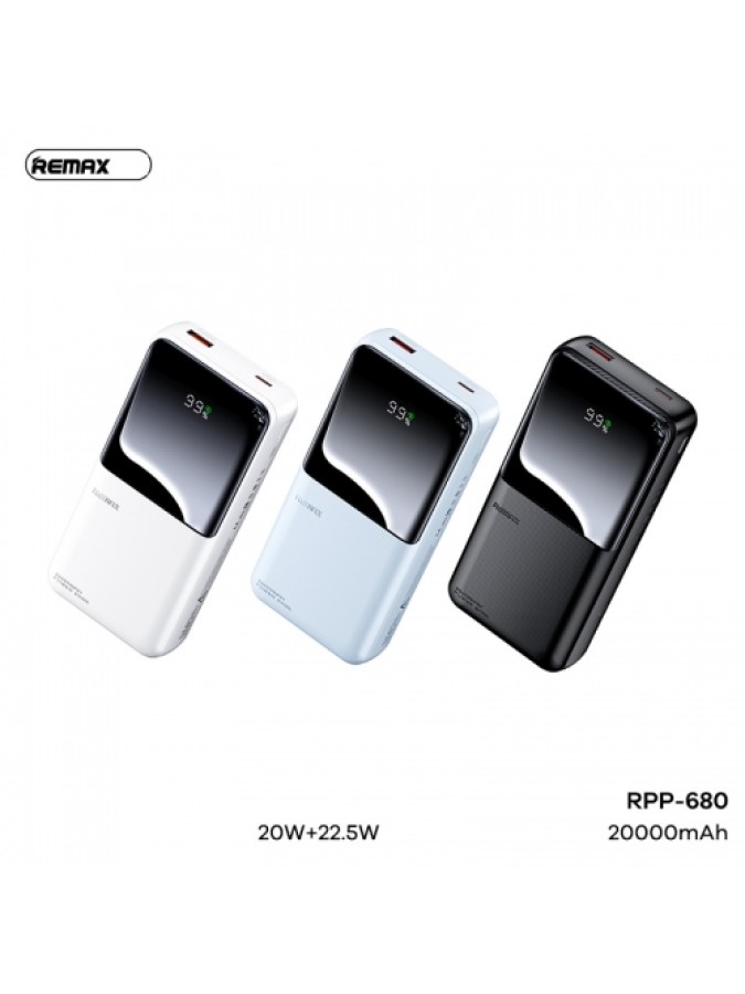 Remax 20000mAh Power Bank With 2 Fast Charging Cable